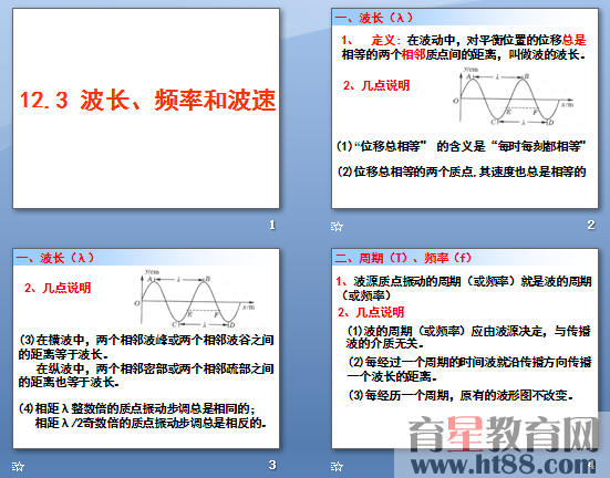 频率与波长的关系